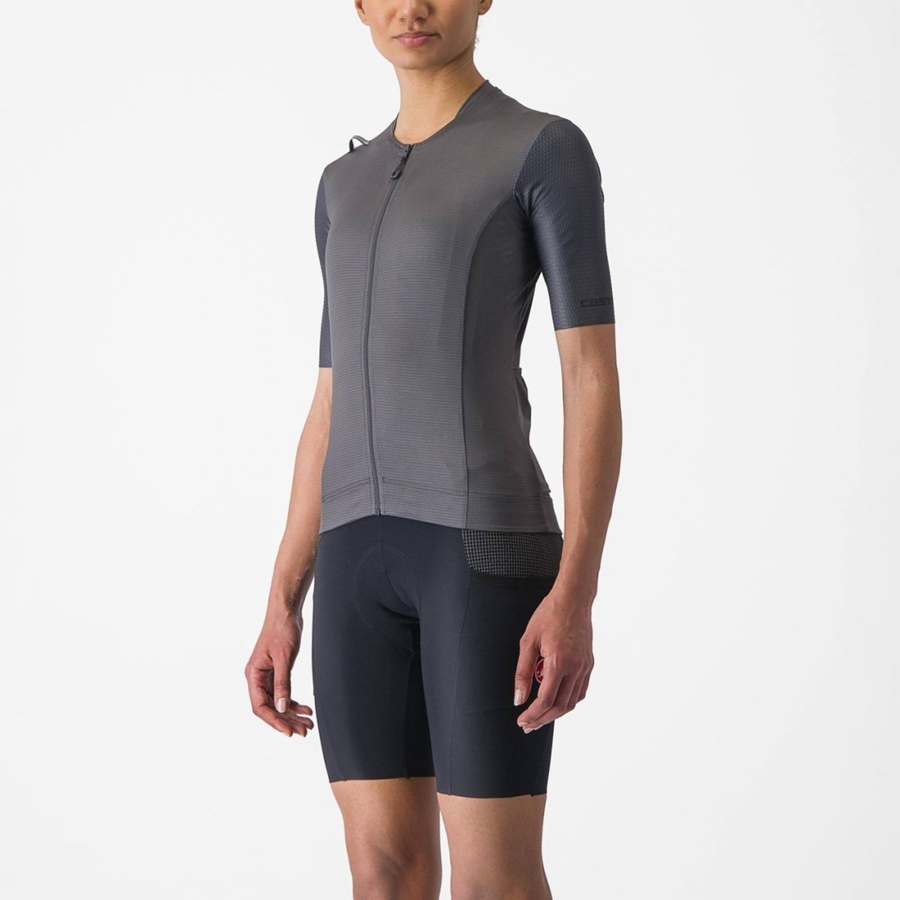 Castelli UNLIMITED PRO W Trikot Damen Dunkelgrau | 15976-PQHU