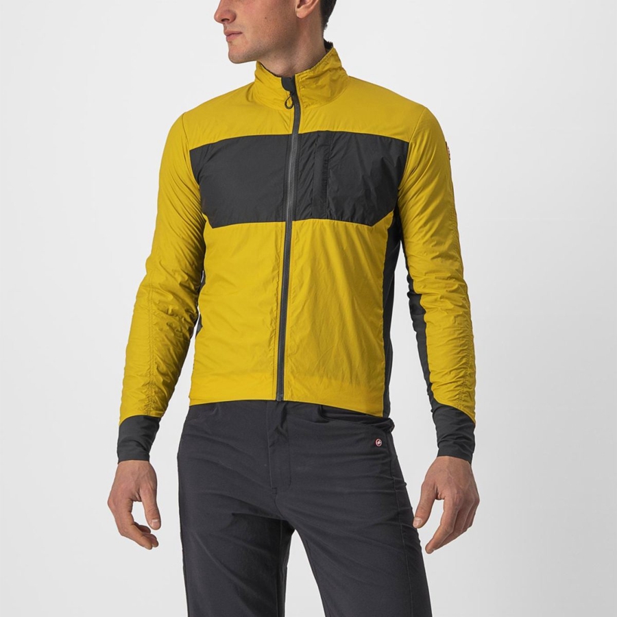 Castelli UNLIMITED PUFFY Jacken Herren Dunkelgrau | 76539-YRPL