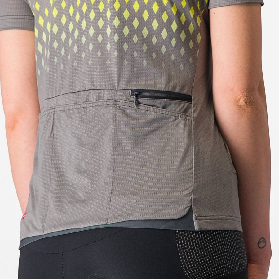 Castelli UNLIMITED SENTIERO 3 Trikot Damen Grau | 06294-MFZT