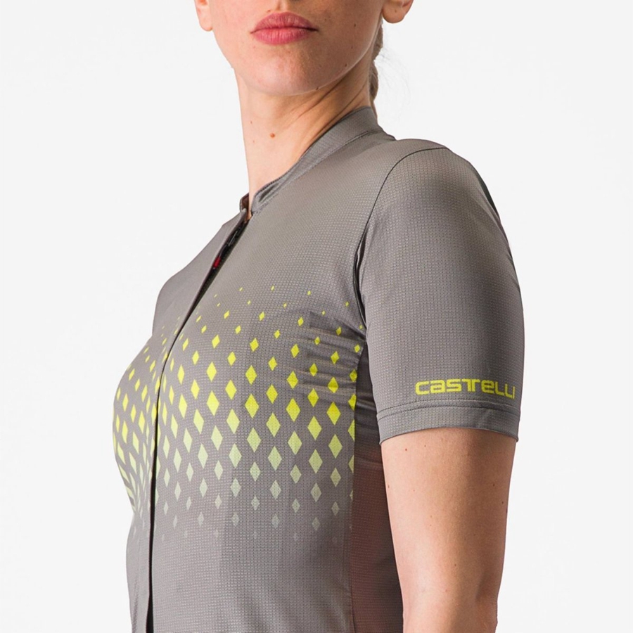 Castelli UNLIMITED SENTIERO 3 Trikot Damen Grau | 06294-MFZT