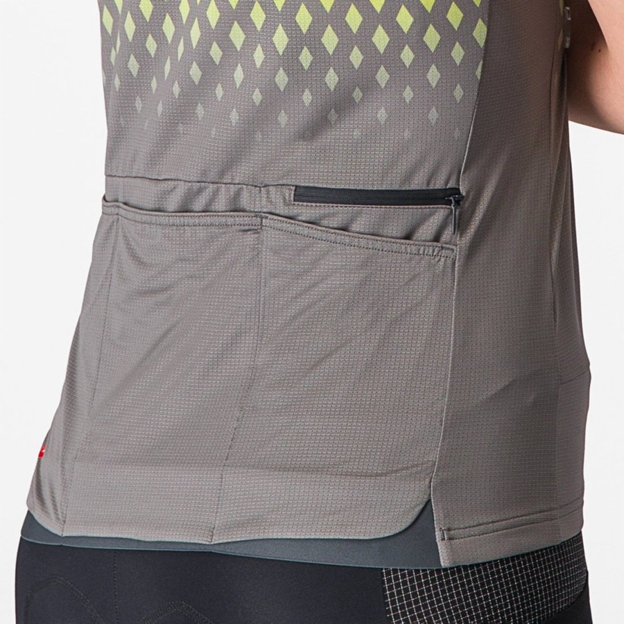 Castelli UNLIMITED SENTIERO 3 Trikot Damen Grau | 06294-MFZT