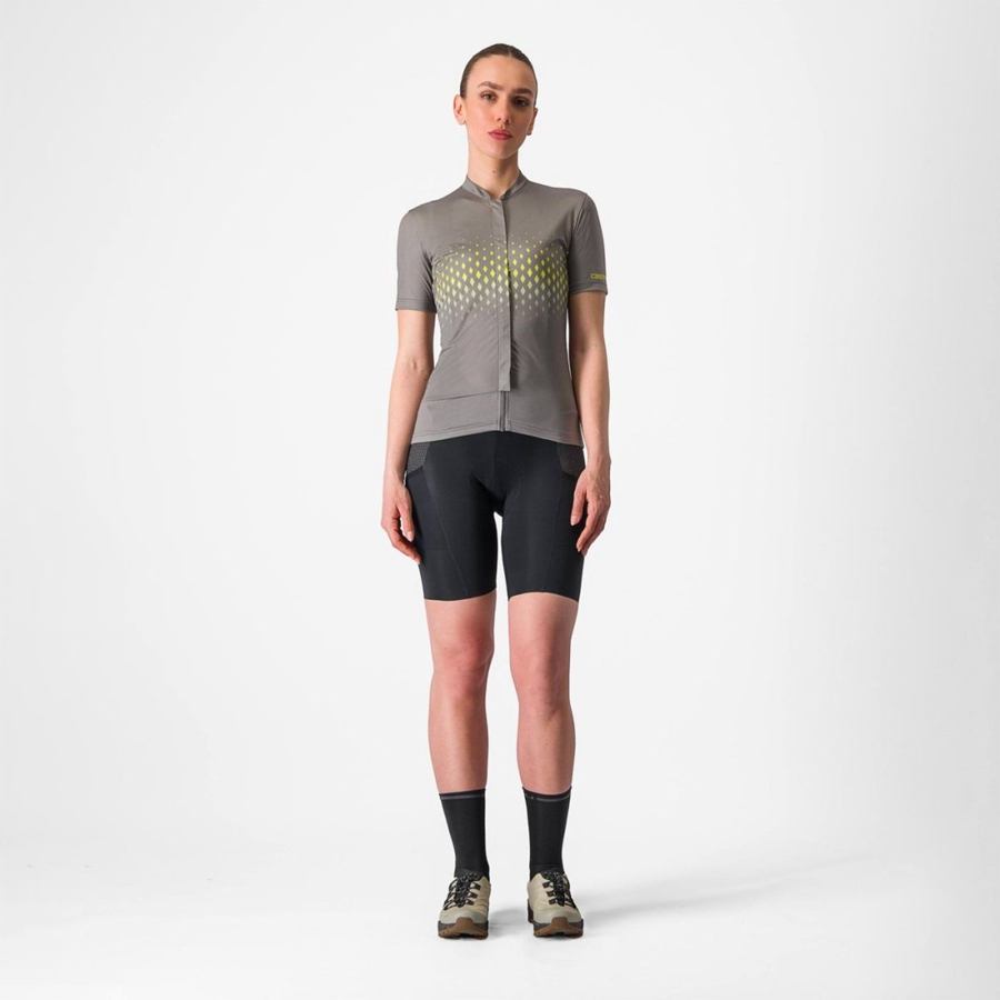 Castelli UNLIMITED SENTIERO 3 Trikot Damen Grau | 06294-MFZT