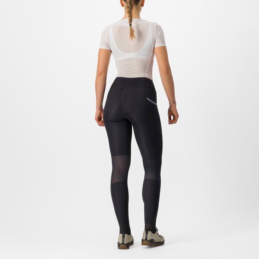 Castelli UNLIMITED TRAIL W Leggings Damen Schwarz | 58076-PFYR