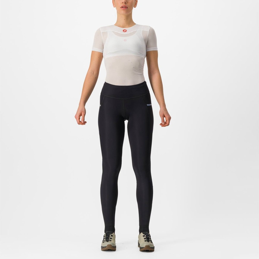 Castelli UNLIMITED TRAIL W Leggings Damen Schwarz | 58076-PFYR