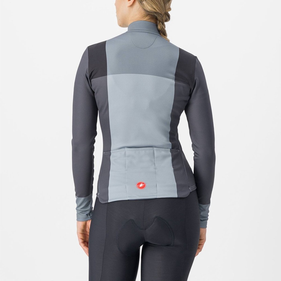 Castelli UNLIMITED W THERMAL Trikot Damen Schwarz Grau | 93027-WMUR