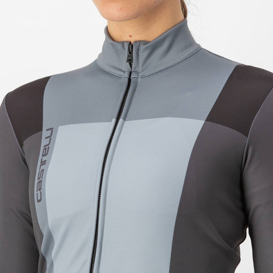 Castelli UNLIMITED W THERMAL Trikot Damen Schwarz Grau | 93027-WMUR