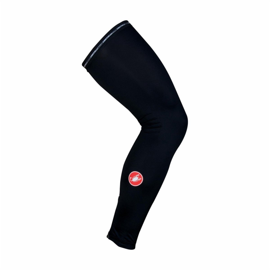 Castelli UPF 50 + LIGHT LEG SLEEVES Beinwärmer Damen Schwarz | 92038-KIBA