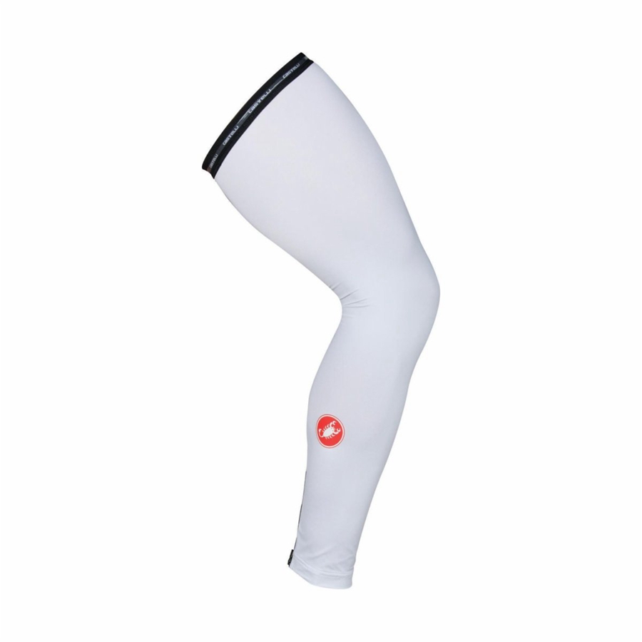 Castelli UPF 50 + LIGHT LEG SLEEVES Beinwärmer Damen Weiß | 01635-WPBT