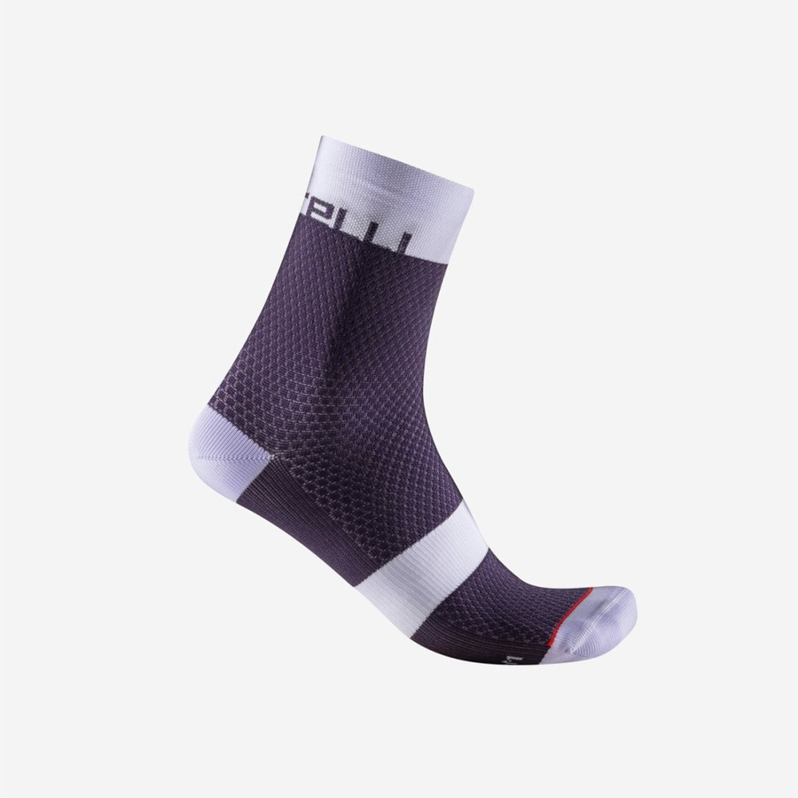 Castelli VELOCISSIMA 12 Socken Damen Lila | 80931-TYXI