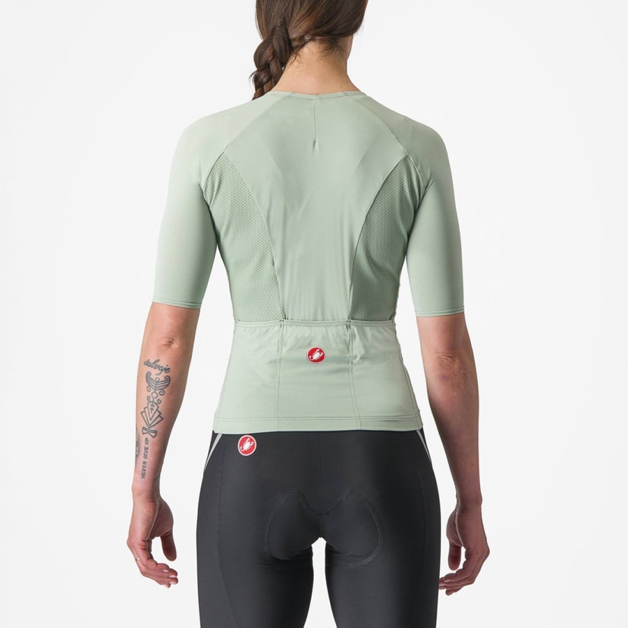 Castelli VELOCISSIMA 2 Trikot Damen Grün Blau | 07432-KSZG