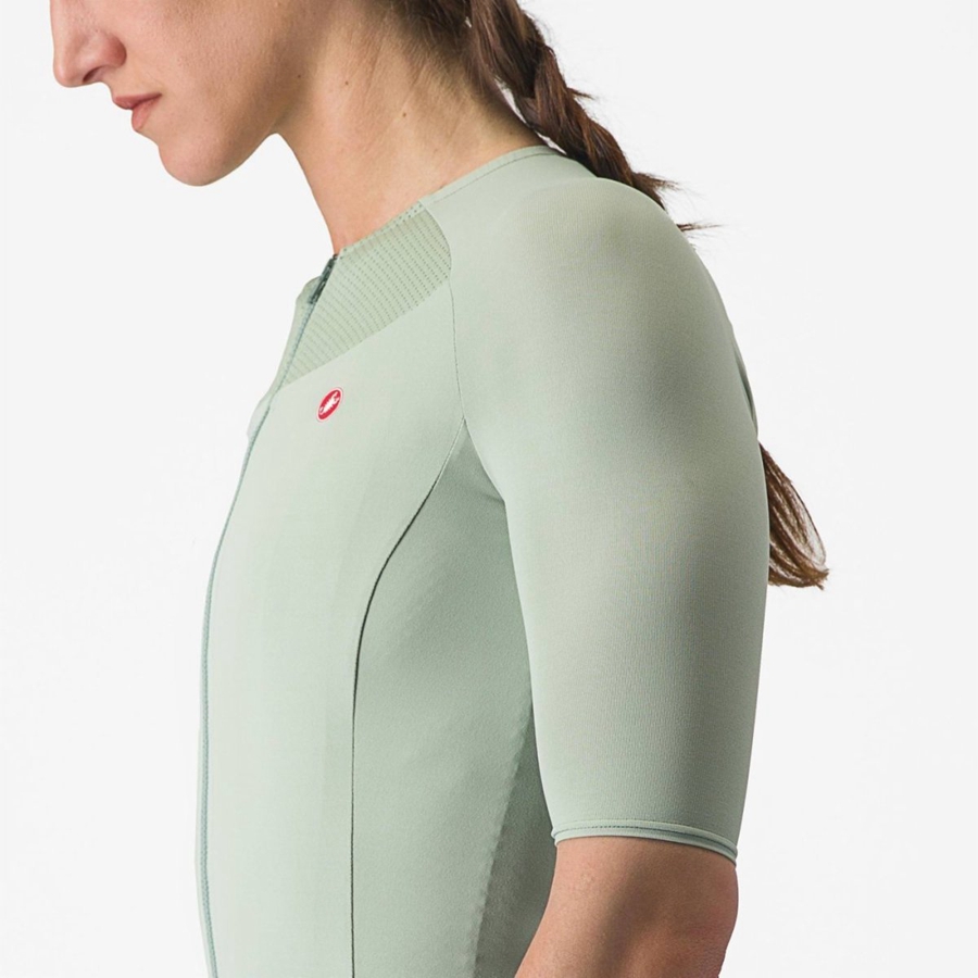 Castelli VELOCISSIMA 2 Trikot Damen Grün Blau | 07432-KSZG