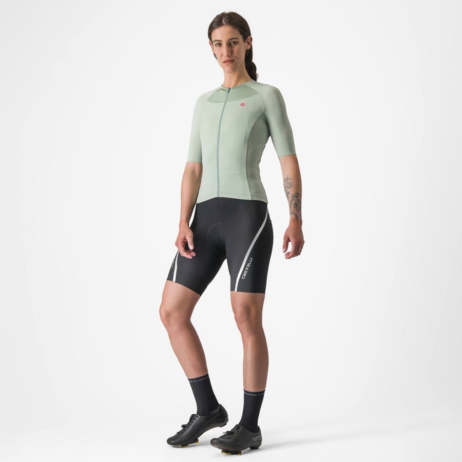 Castelli VELOCISSIMA 2 Trikot Damen Grün Blau | 07432-KSZG