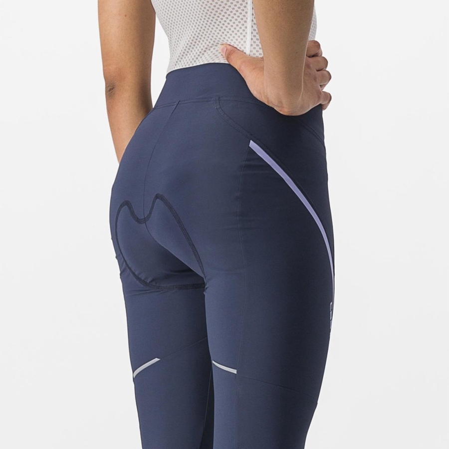 Castelli VELOCISSIMA 3 KNICKER Leggings Damen Blau Lila Weiß | 37498-UDZE