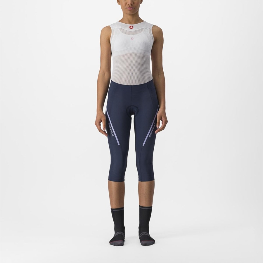 Castelli VELOCISSIMA 3 KNICKER Leggings Damen Blau Lila Weiß | 37498-UDZE