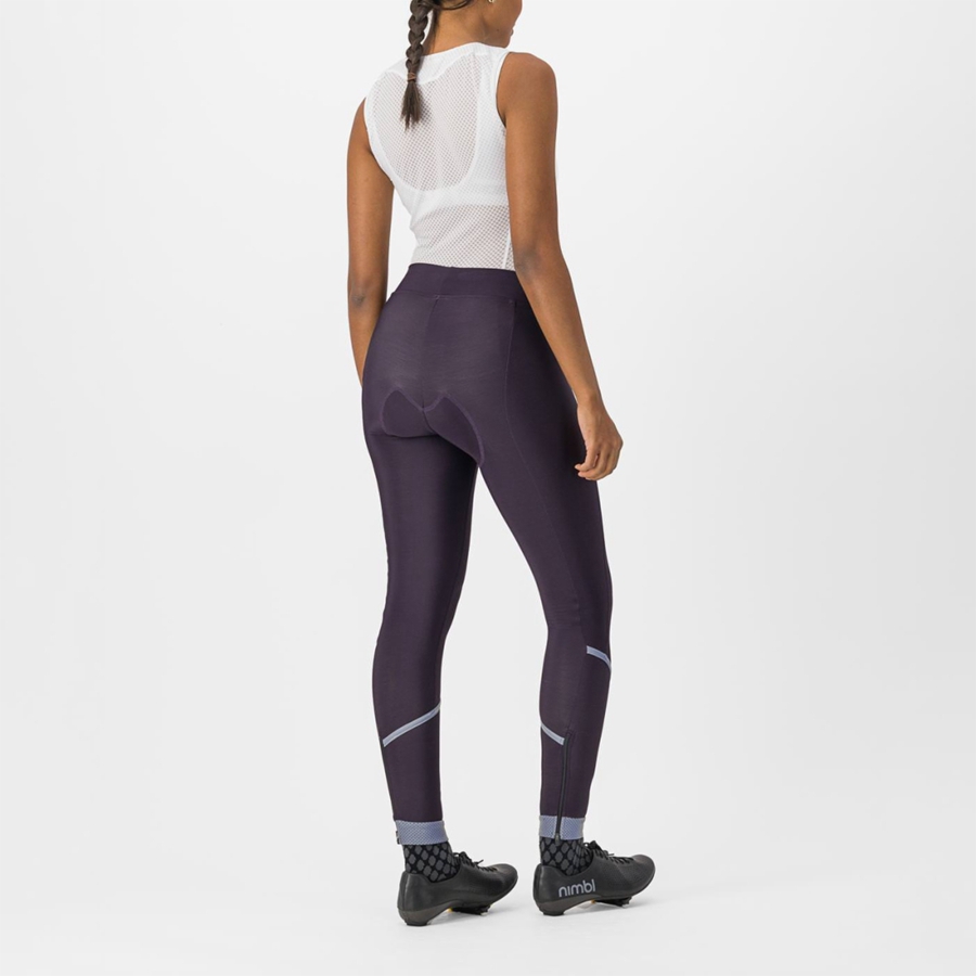 Castelli VELOCISSIMA THERMAL Leggings Damen Silber | 67130-XAZR