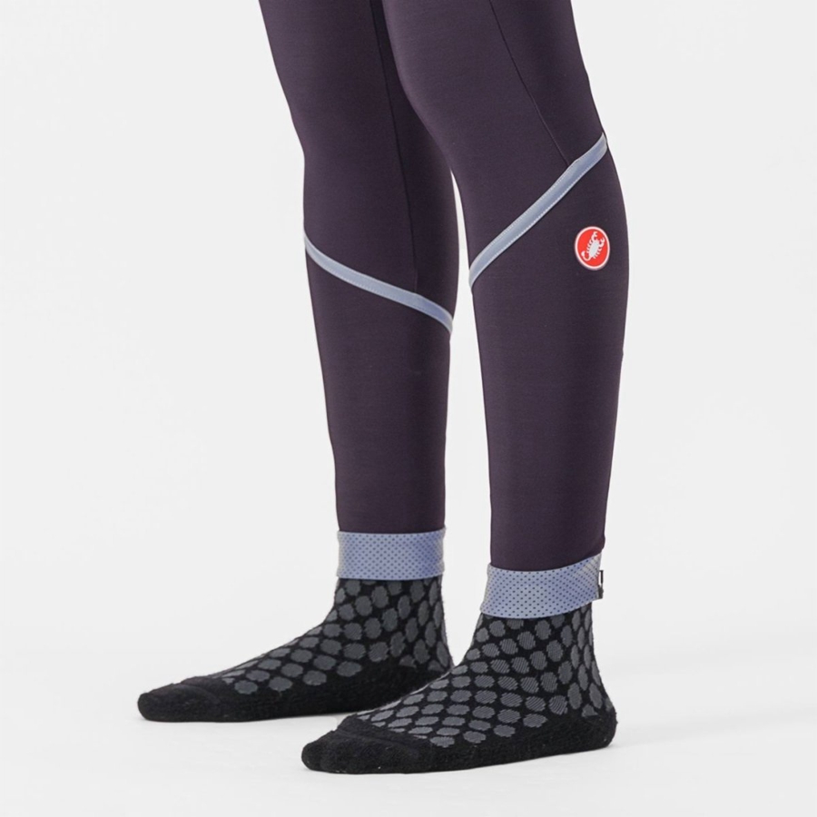 Castelli VELOCISSIMA THERMAL Leggings Damen Silber | 67130-XAZR