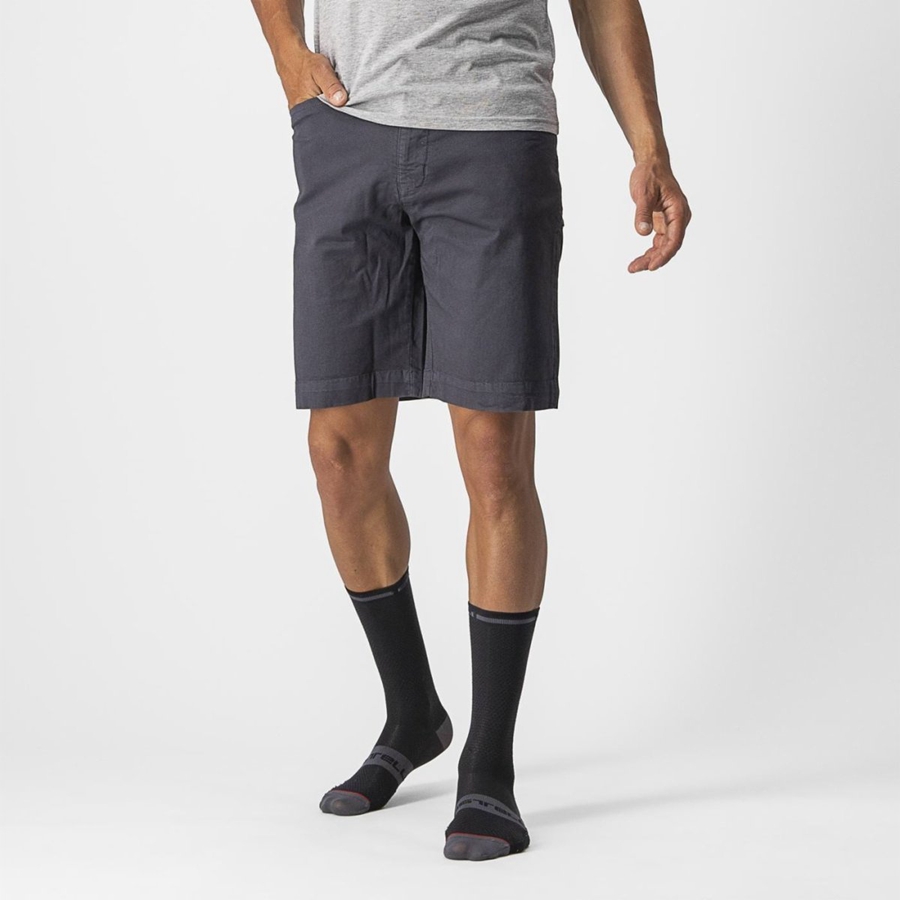 Castelli VG 5 POCKET Kurze Hose Herren Dunkelblau | 21089-NAJL